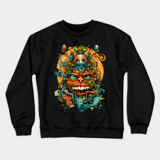 Modern Abstract Goblin - Creative Vision Crewneck Sweatshirt